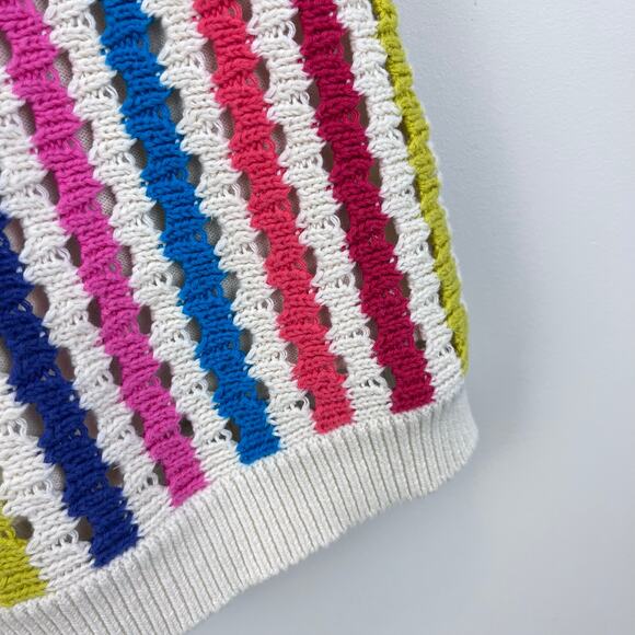 Mini Boden Colorful Knitted Sweater Tank Top 9-10 - Picture 4 of 8